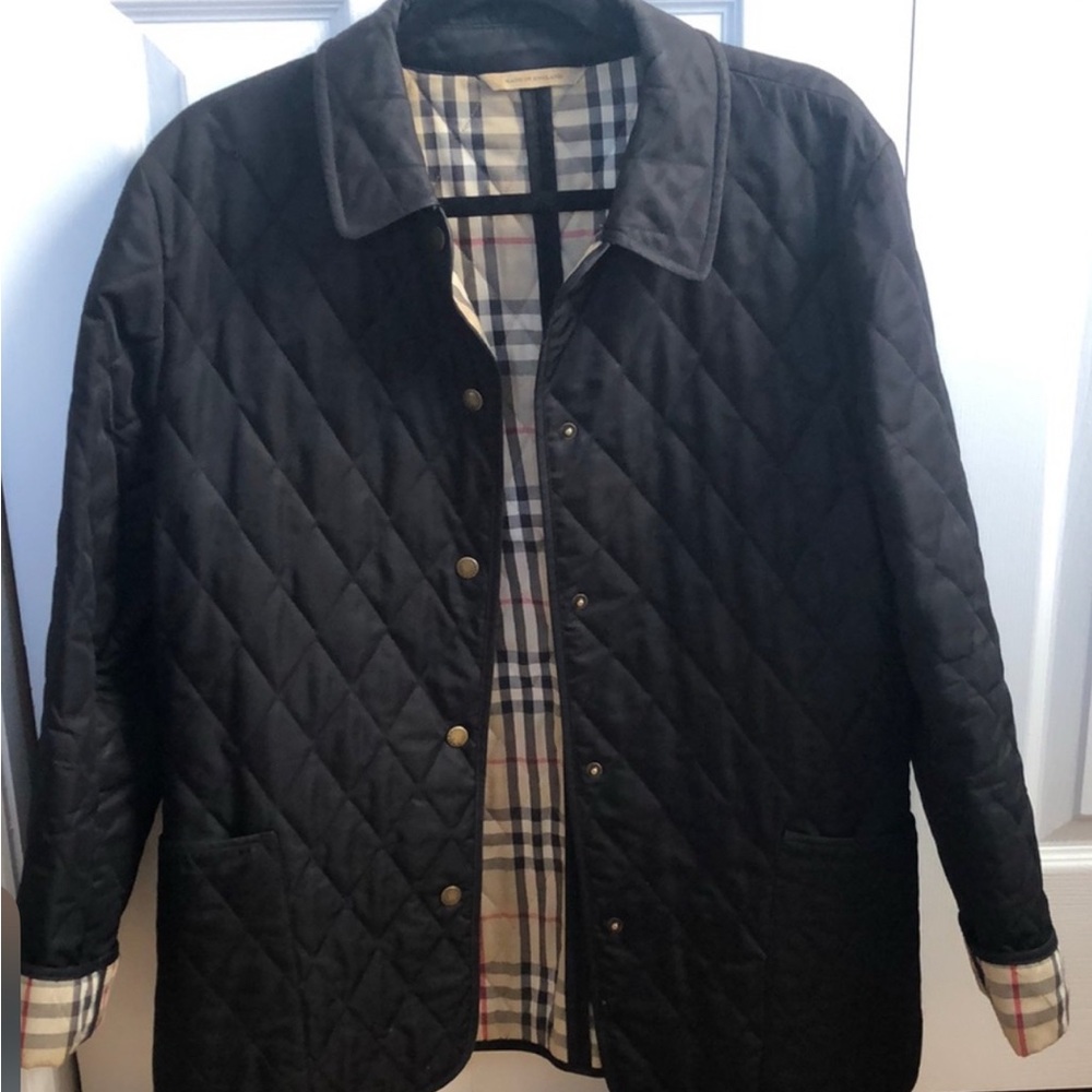 Women Black Quilted Jacket